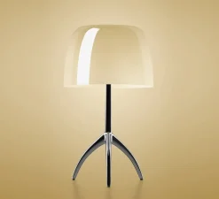 Lampe à poser, Lumiere grande, aluminium, blanc chaud, Ø26cm, H45cm - Foscarini