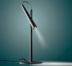 Lampe à poser, Magneto, noir, LED, 2700K, 475 lm, L15cm, H38cm - Foscarini