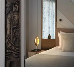 Lampe*Catellani & Smith Lampe à poser, Malagolina, , LED, dim, 2700K, 280 lm, Øcm, H42cm - or