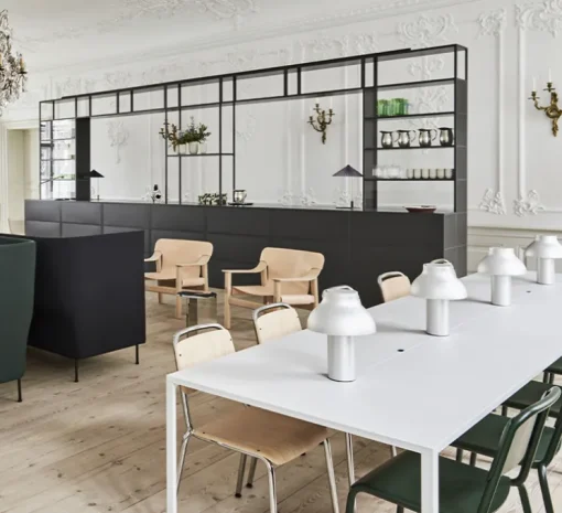 Lampe à poser, Matin 380, lavande, LED, 2800K, 150lm, Ø38cm, H52cm - HAY