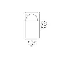 Lampe*Oluce Lampe à poser, Medusa 254, , LED, 2700K, 500 lm, Ø15cm, H30cm - noir