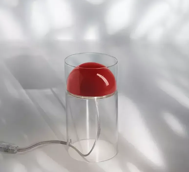 Lampe*Oluce Lampe à poser, Medusa 254, , LED, 2700K, 500 lm, Ø15cm, H30cm - rouge