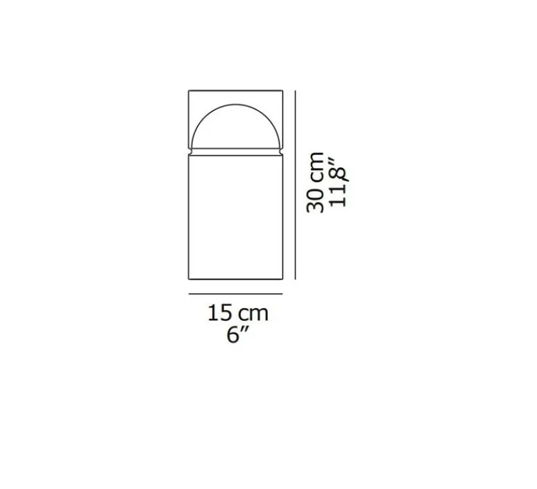 Lampe*Oluce Lampe à poser, Medusa 254, , LED, 2700K, 500 lm, Ø15cm, H30cm - rouge