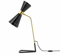 Lampe*Stilnovo Lampe à poser, Megafono , , P31,1cm, H62cm - noir, laiton
