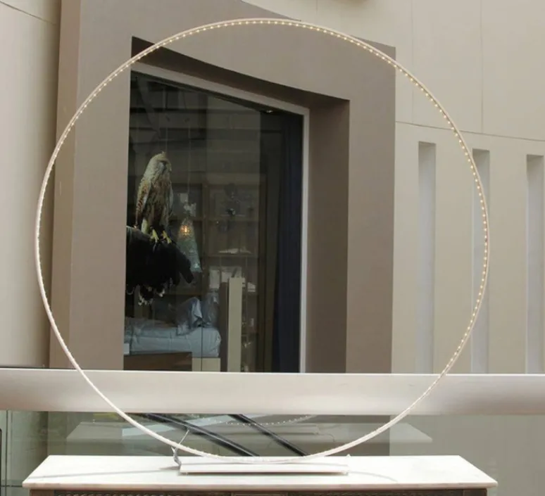 Lampe*Le Deun Lampe à poser, Méga 120, , LED, dim, 2700K, 2112 lm, L122cm, H124cm - blanc