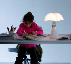 Lampe*Martinelli Luce Lampe à poser, Mini Pipistrello, , LED, dim, 2700K, 700 lm, Ø27cm, H35cm - blanc