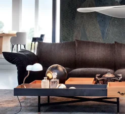 Lampe*Stilnovo Lampe à poser, Minitopo, , L19,4cm, H36cm - blanc et chrome