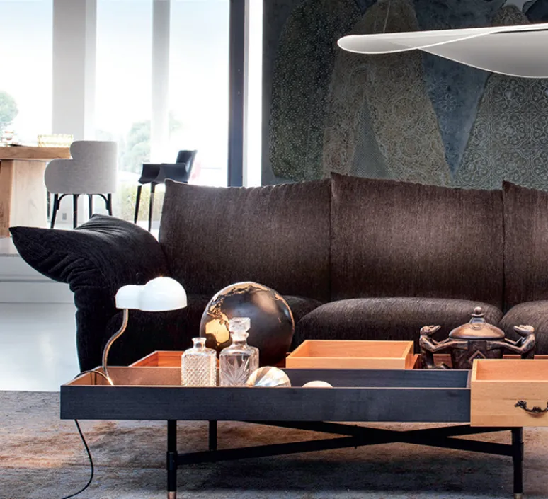 Lampe*Stilnovo Lampe à poser, Minitopo, , L19,4cm, H36cm - blanc et chrome