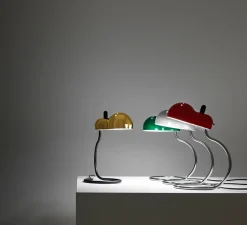 Lampe*Stilnovo Lampe à poser, Minitopo, , L19,4cm, H36cm - blanc et chrome