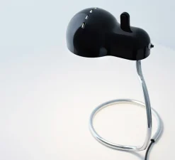 Lampe*Stilnovo Lampe à poser, Minitopo, , L19,4cm, H36cm - noir et chrome