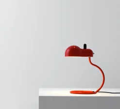 Lampe*Stilnovo Lampe à poser, Minitopo, , L19,4cm, H36cm - rouge