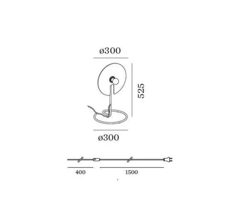 Lampe à poser, Mirro table 1.0, chrome, Ø30cm, H52,5cm - Wever&Ducré