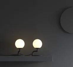 Lampe*Pholc Lampe à poser, Mobil, , Ø12cm, H18cm - noir mat