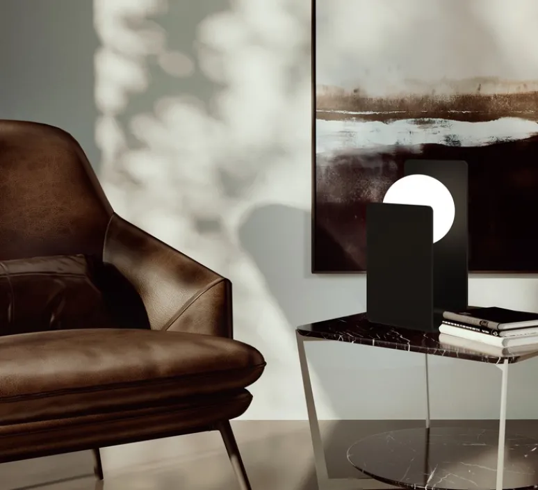 Lampe*Penta Lampe à poser, Morsetto, , LED, dim, 3000K, L16cm, H40cm - noir et blanc