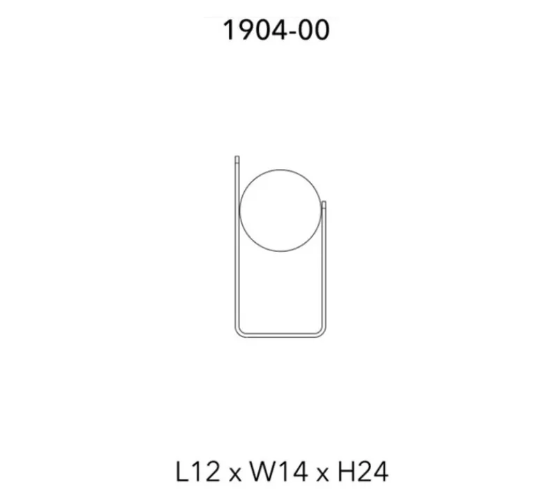 Lampe*Penta Lampe à poser, Morsetto, , LED, dim, 3000K, L16cm, H40cm - noir et blanc