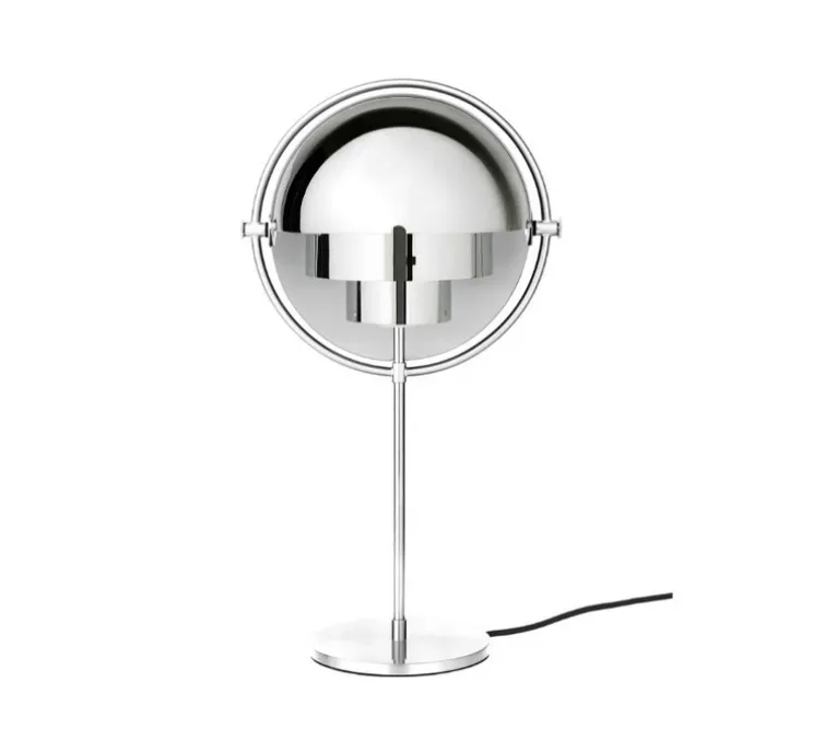 Lampe à poser, Multi-Lite, chrome, Ø25cm, H50cm - Gubi