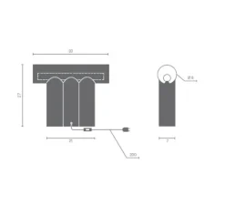 Lampe*Matière Grise Lampe à poser, MULTITUDE 3, , L33cm, H27cm - rose