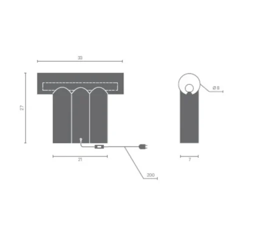 Lampe*Matière Grise Lampe à poser, MULTITUDE 3, , L33cm, H27cm - terracotta