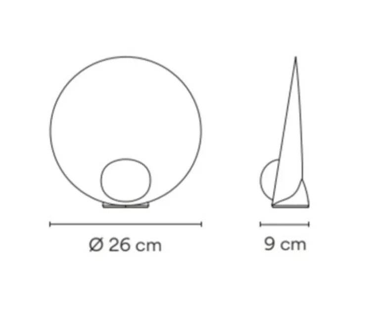 Lampe à poser, Musa 7400, rose clair, LED, dim, 2700K, 449 lm, L26cm, H26cm - Vibia
