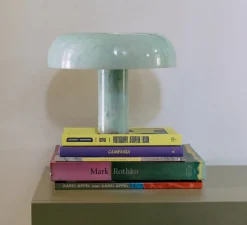Lampe*HKLIVING Lampe à poser, Mushroom, , Ø27cm, H20.5cm- bleu menthe