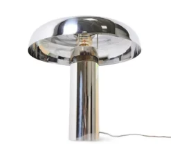 Lampe à poser, Mushroom, chrome, Ø39cm, H38cm - HK Living