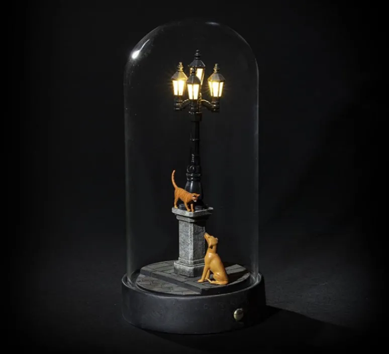 Enfants|Lampe*Seletti Lampe à poser, My Little Evening, , LED, K, lm, Ø11,2cm, H22,8cm - chat et chien