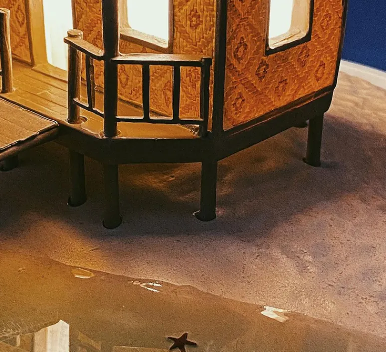 Enfants|Lampe*Seletti Lampe à poser, My Little Holiday, , Ø25,5cm, H26,8cm - hutte, multicolore