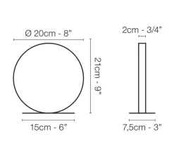 Lampe*Le Deun Lampe à poser, Nano, , LED, dim, 2700K, 352 lm, L20cm, H21cm - noir
