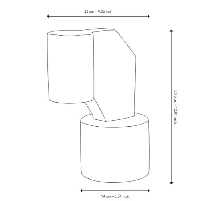 Lampe*Serax Lampe à poser, Nash, , L23cm, H14cm - beige