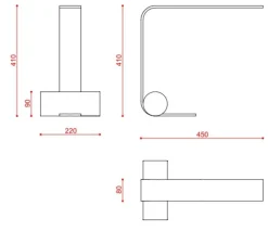 Lampe à poser, Nastro 563.31, beige, terracotta, IP40, LED, dim, 2700K, 2000 lm, L22cm, H41cm - Tooy