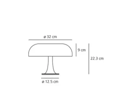 Enfants|Lampe*Artemide Lampe à poser, Nessino, , Ø32cm, H22,3cm - blanc