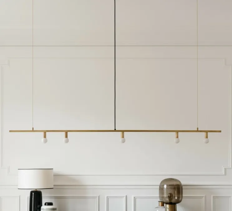 Lampe à poser, Note, marron, Ø28cm, H52cm - HOUSE DOCTOR