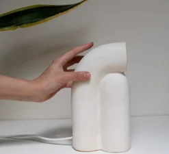 Lampe*Alice Lahana Studio Lampe à poser, Nour, , L13cm, H23cm - blanc