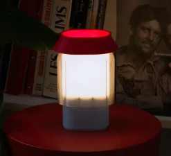 Lampe|Enfants*Warren & Laetitia Lampe à poser, Nour, , L13cm, H20cm - bleu ciel, blanc, rouge