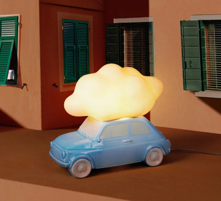 Enfants|Lampe*Seletti Lampe à poser, Nuvola, , L34,6cm, H29,1cm - bleu clair