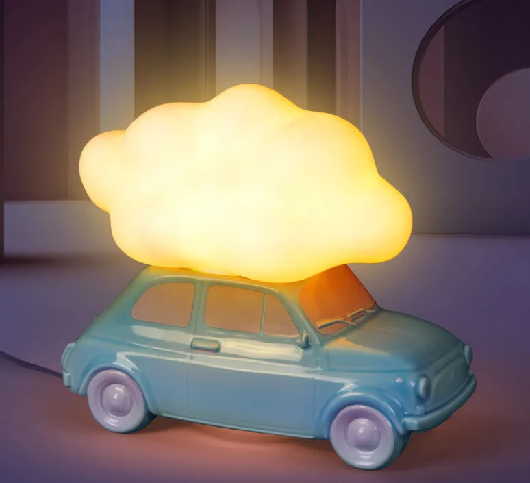 Enfants|Lampe*Seletti Lampe à poser, Nuvola, , L34,6cm, H29,1cm - bleu clair