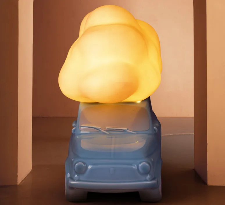 Enfants|Lampe*Seletti Lampe à poser, Nuvola, , L34,6cm, H29,1cm - bleu clair