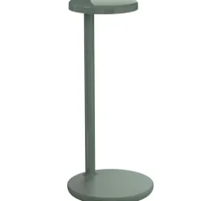 Lampe*Flos Lampe à poser, Oblique Qi, vert sauge, LED, dim, 2700K, 479 lm, Ø15,5cm, H35cm - vert d'eau