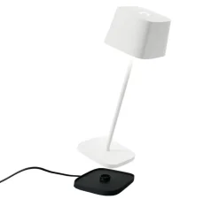 Lampe à poser, Ofelia, blanc, IP65, LED, dim, 2200-3000K, 231-244-252 lm, Ø10cm, H29cm - Zafferano