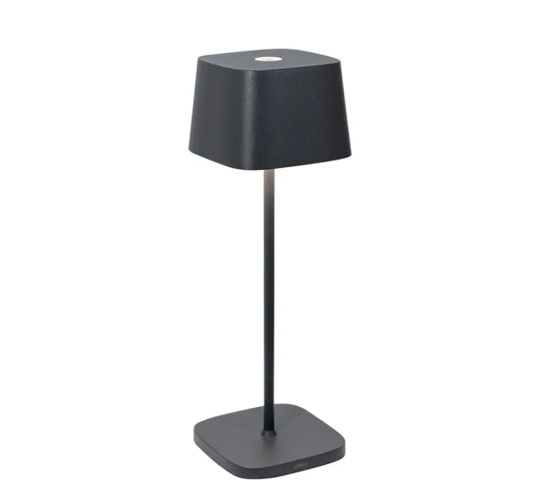 Lampe*Zafferano Lampe à poser, Ofelia, , IP65, LED, dim, 2200-3000K, 231-244-252 lm, Ø10cm, H29cm - gris foncé