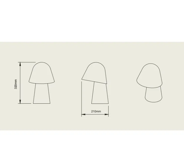 Lampe à poser, Okina 20, blanc mat, LED, dim, 2700K, 800 lm, Ø21cm, H32cm - Pott