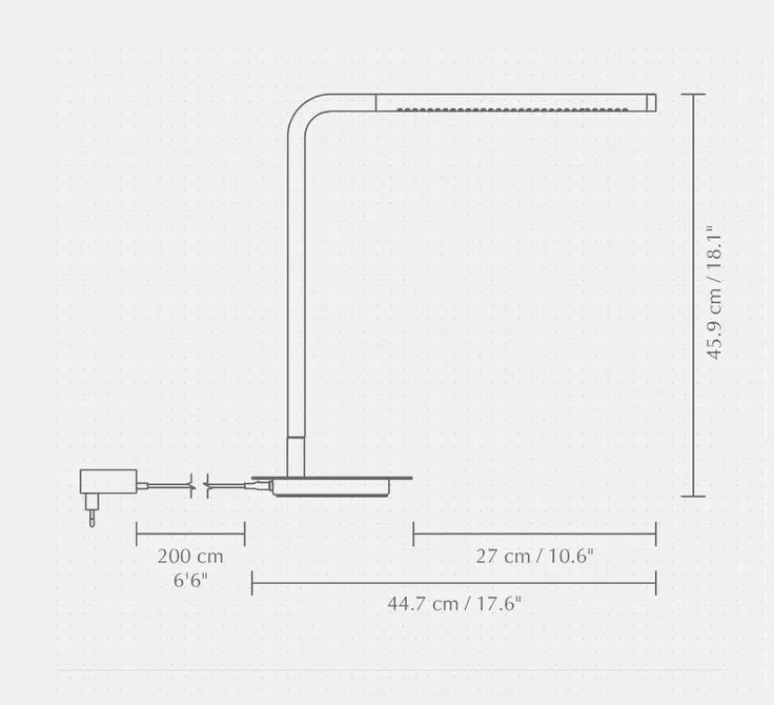 Lampe*Umage Lampe à poser, Omni, , LED, dim, 3000K, 500 lm, L44,7cm, H45,9cm - laiton