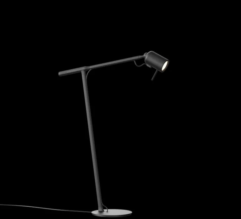 Lampe*Tonone Lampe à poser, One + Desk, , LED, dim, 2700K, 245 lm, L38cm, H57,7cm - noir