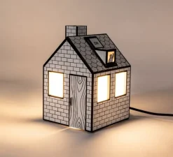 Enfants|Lampe*Seletti Lampe à poser, On-off, , Ø16cm, H25cm - blanc