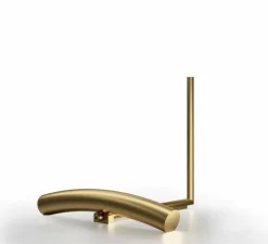 Lampe*Lumen Center Italia Lampe à poser, Orbit, , LED, dim, 3000k, 1480 lm, L56cm, H84cm - laiton satiné