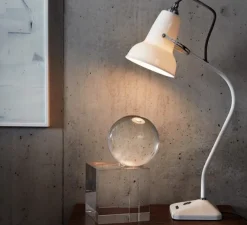 Lampe*Anglepoise Lampe à poser, ORIGINAL 1227 MINI, , céramique, Ø13cm, H52cm - blanc