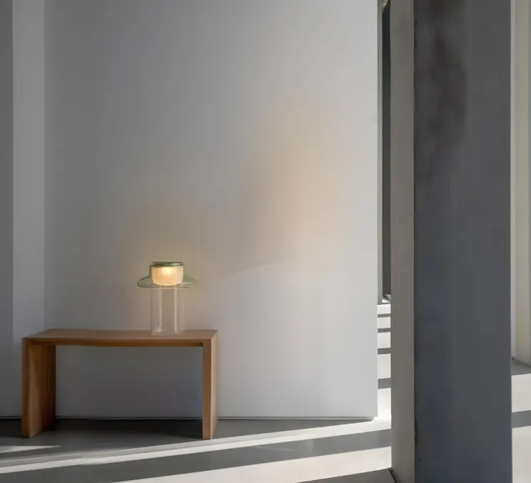 Lampe à poser, Pace 28, vert d'eau, LED, dim, 1800-3000K, Ø28cm, H32cm - A-N-D