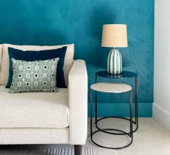 Lampe*Sarah Lavoine Lampe à poser, Palmaria, , L25cm, H46cm - bleu sarah