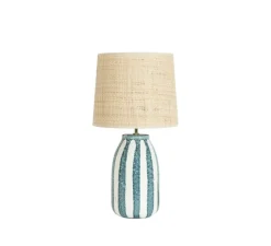 Lampe à poser, Palmaria, bleu sarah, L25cm, H46cm - Sarah Lavoine