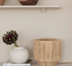 Lampe*Good&Mojo Lampe à poser, Panama S, , Ø28cm, H26cm - naturel